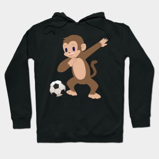 Soccer Dabbing Monkey Funny Dab Dance Sports Hoodie